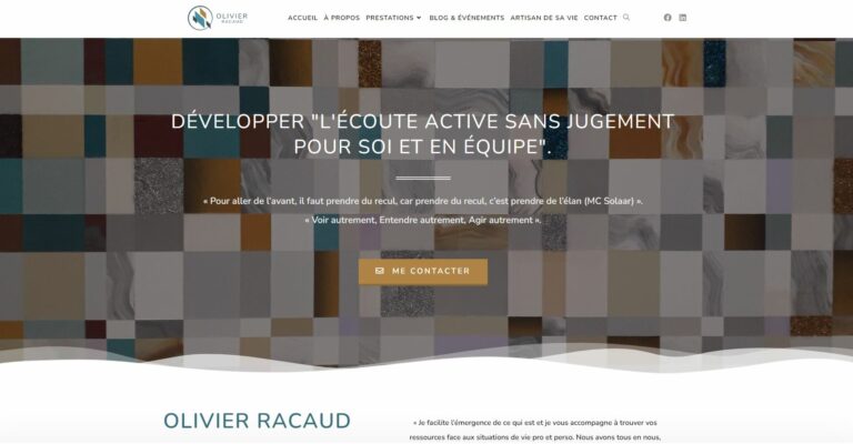 Olivier Racaud – Création site web + Hébergement + Maintenance + SEO