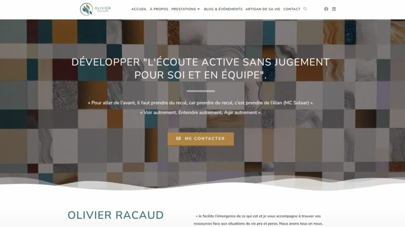 Olivier Racaud – Création site web + Hébergement + Maintenance + SEO